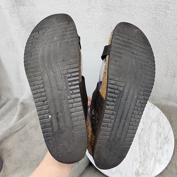 Mephisto Shoes Womens Size EU 40 US 10 Black Slip On Sandels *Read* - Picture 9 of 13